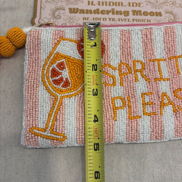 Wandering Moon “Spritz Please” Viral Beaded Bag - Pink and Orange - Picture 5 of 6